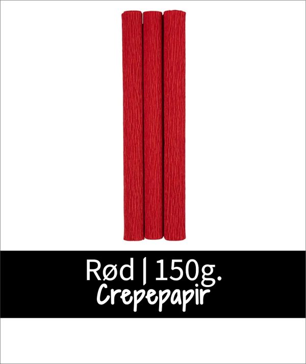 Crepepapir - Rød