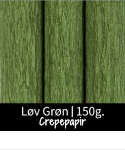 Crepepapir - Løv Grøn