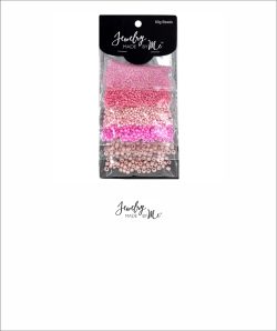 Lys til mørk pink seed beads