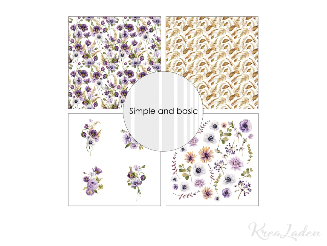 Purple floral mood - fra Simple and Basic