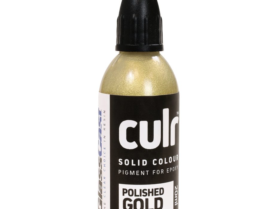 Culr-epoxy resin farver-solid farver-Polished Gold-20 ml.hobbyforretning