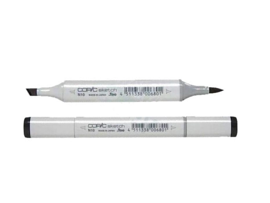 N10 - Neutral Gray - Copic Sketch-copic marker-copic sketch marker-n10-alkohol marker-alkohol tusser-alkohol pen-special forretning-hobbyforretning-nordjylland-krealaden1