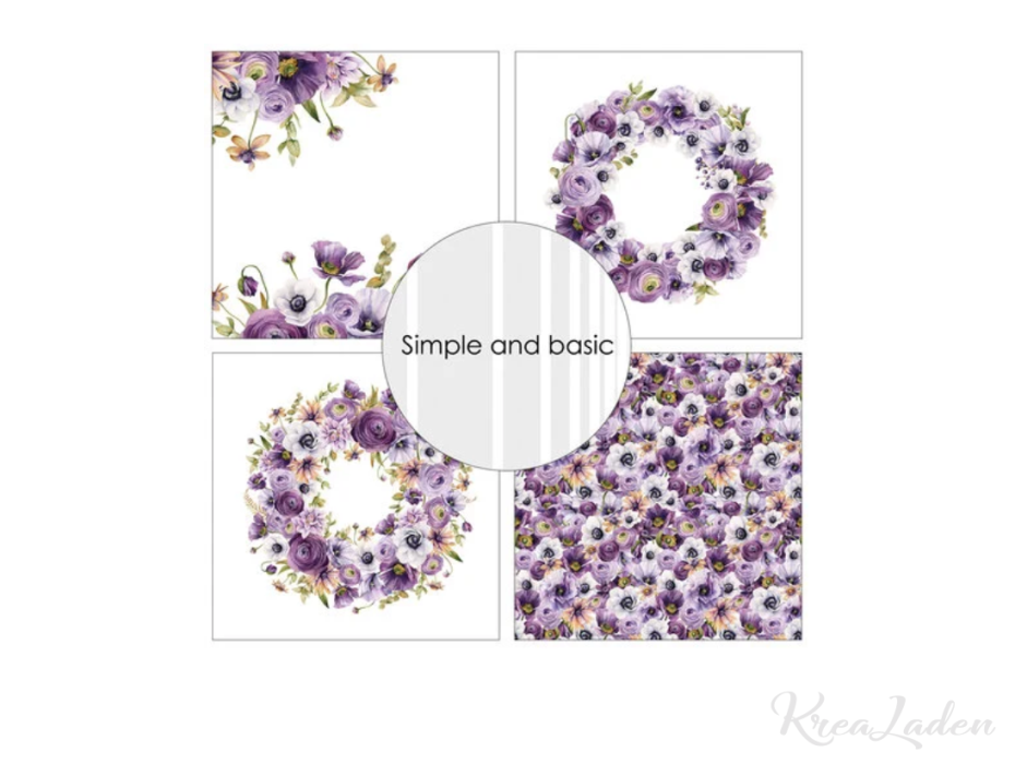 Purple floral mood - fra Simple and Basic